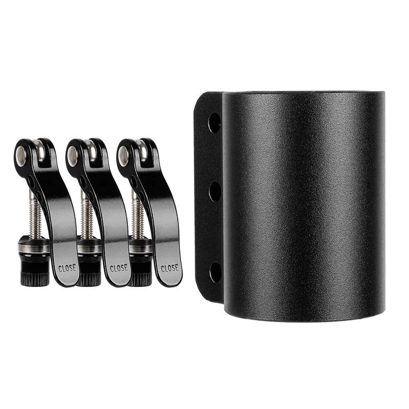 Electric Scooter Reinforced Locking Clamp Clip Lock Pole Extended Lock Clamp for Kaabo Mantis 10 Black