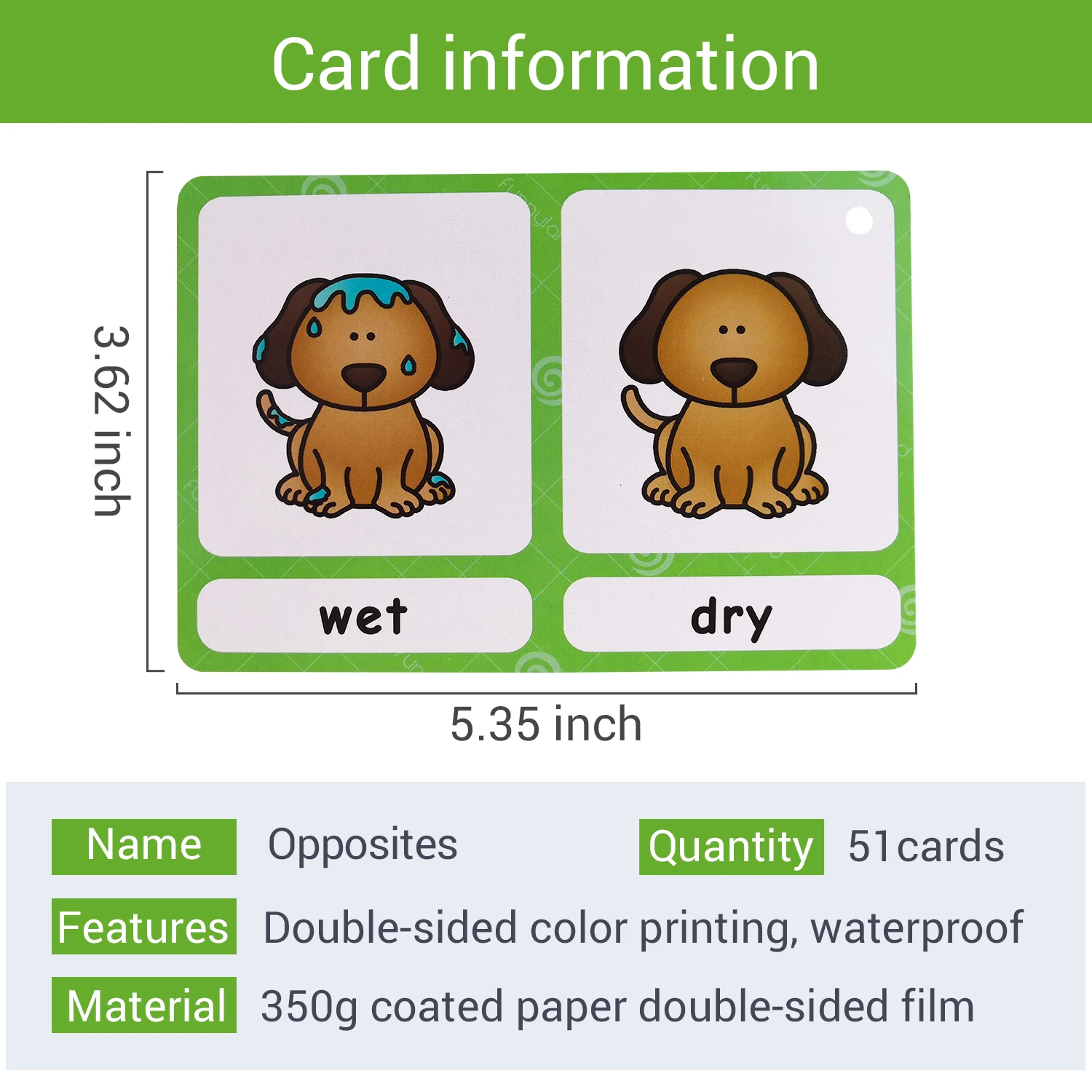 Synonyms Antonyms English Word Learning Card Flashcards Games Puzzles for Kids Children Baby Juguetes Educativos Toys Kids Game