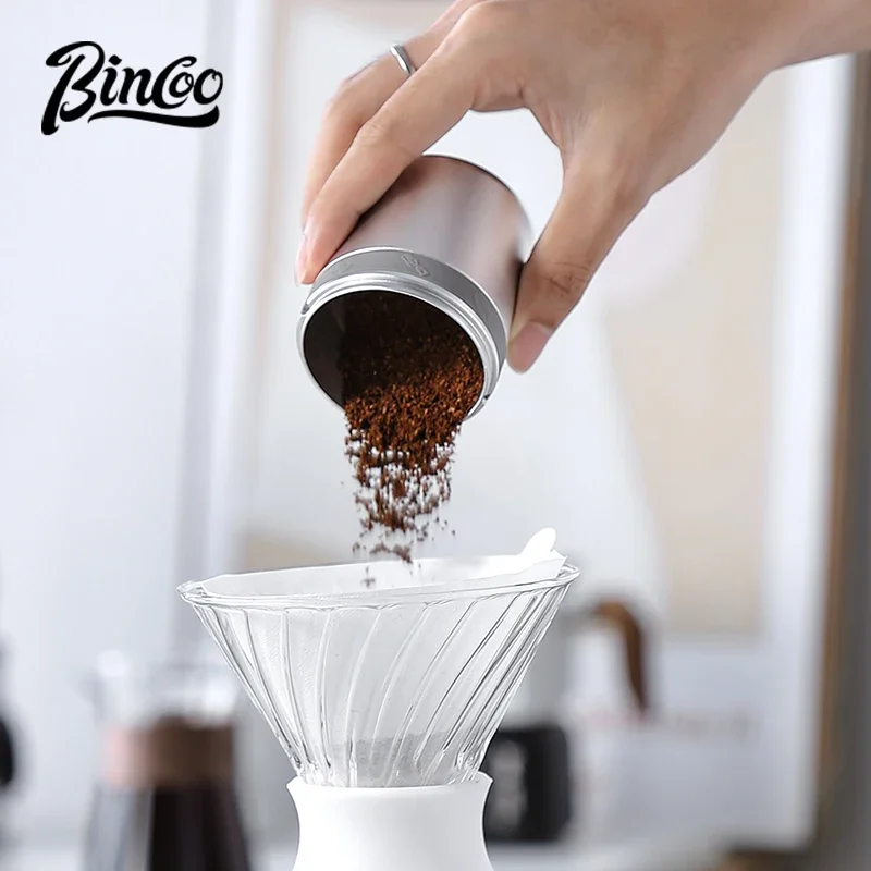 Bincoo coffee powder cup, quantitative measuring cup, aluminum alloy, feeder, 51/58mm household barista accessory tool