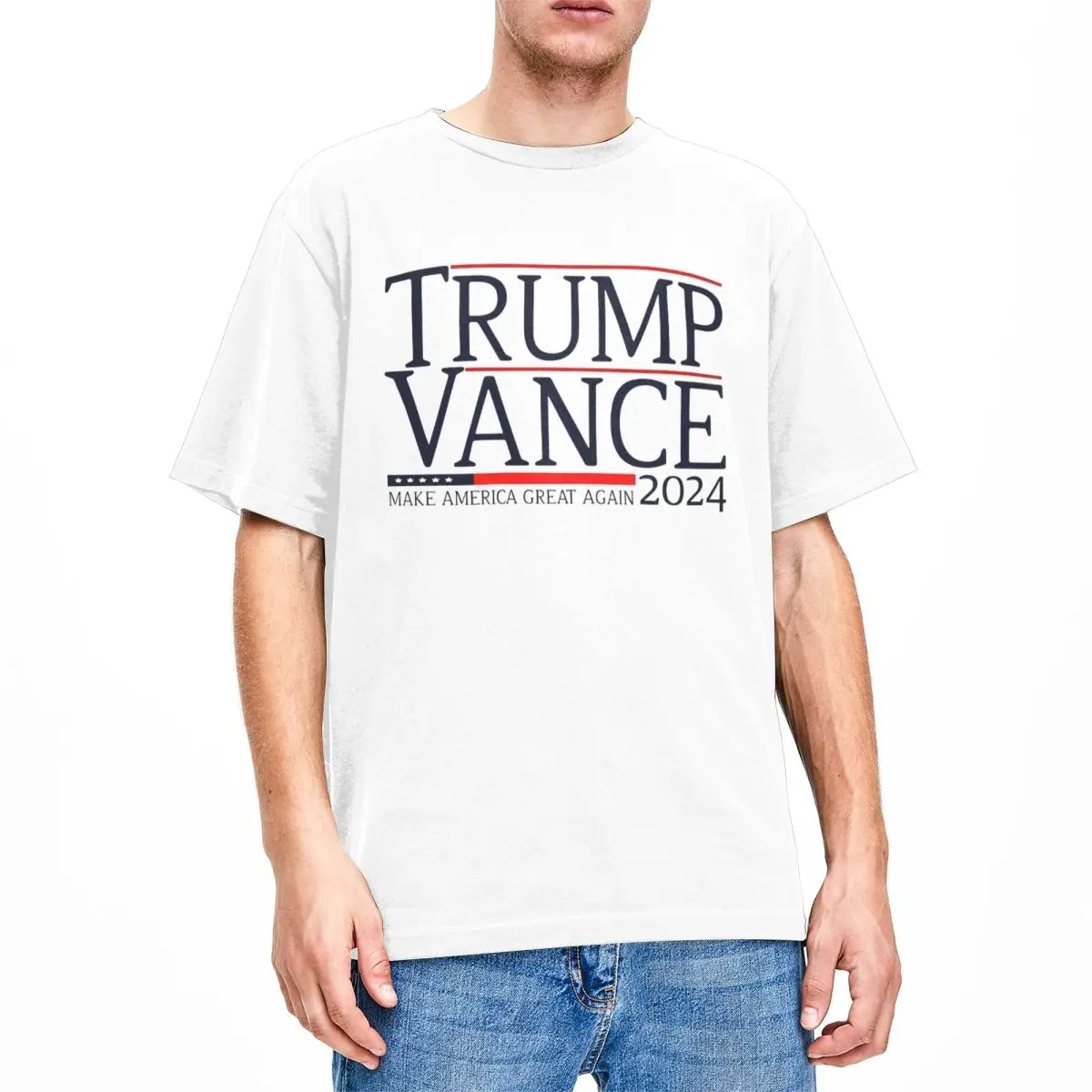 Trump Vance President 2024 MAGA Tee Shirt for Men Women Graphic Print T Shirts Make America Great Again Cotton Clothes