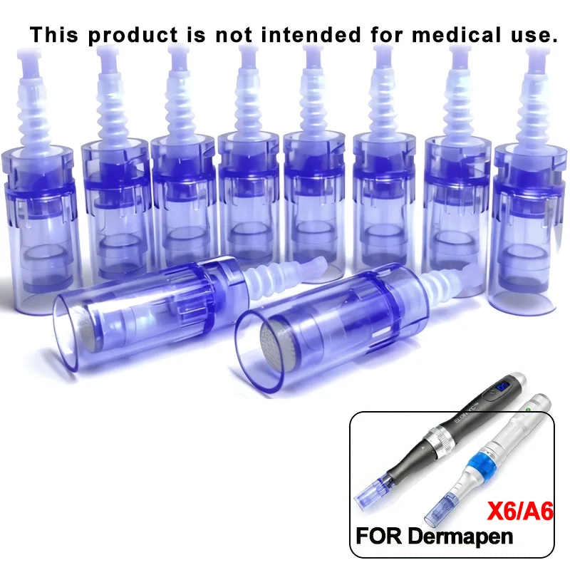 50-個オリジナル-dr-dermapen-x6-a6-針交換カートリッジマイクロニードリングナノ針長さ-025-ミリメートル