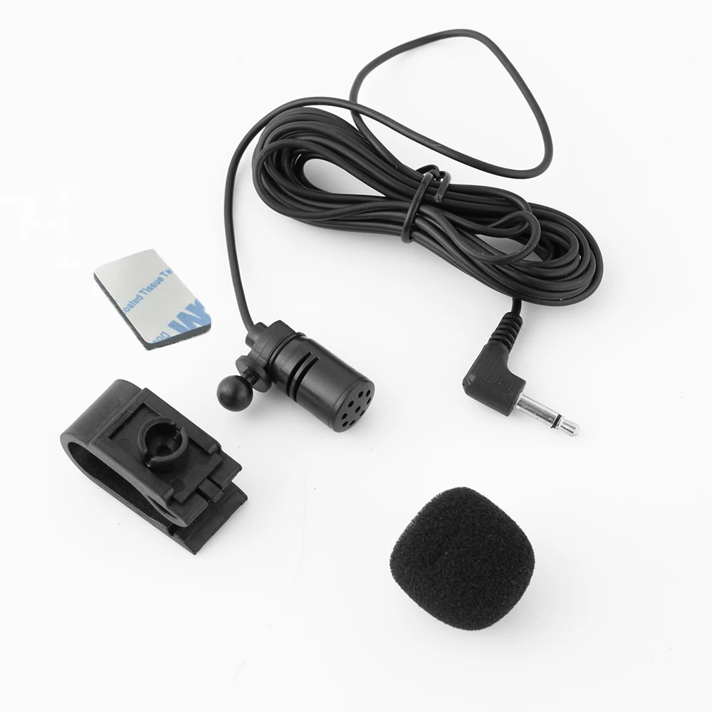 Car Microphone Micro Car Radio 3.5mm Jack Mic Stereo Mini Wired External Microphone For Auto Dvd Radio 3m Long Mini Microfono