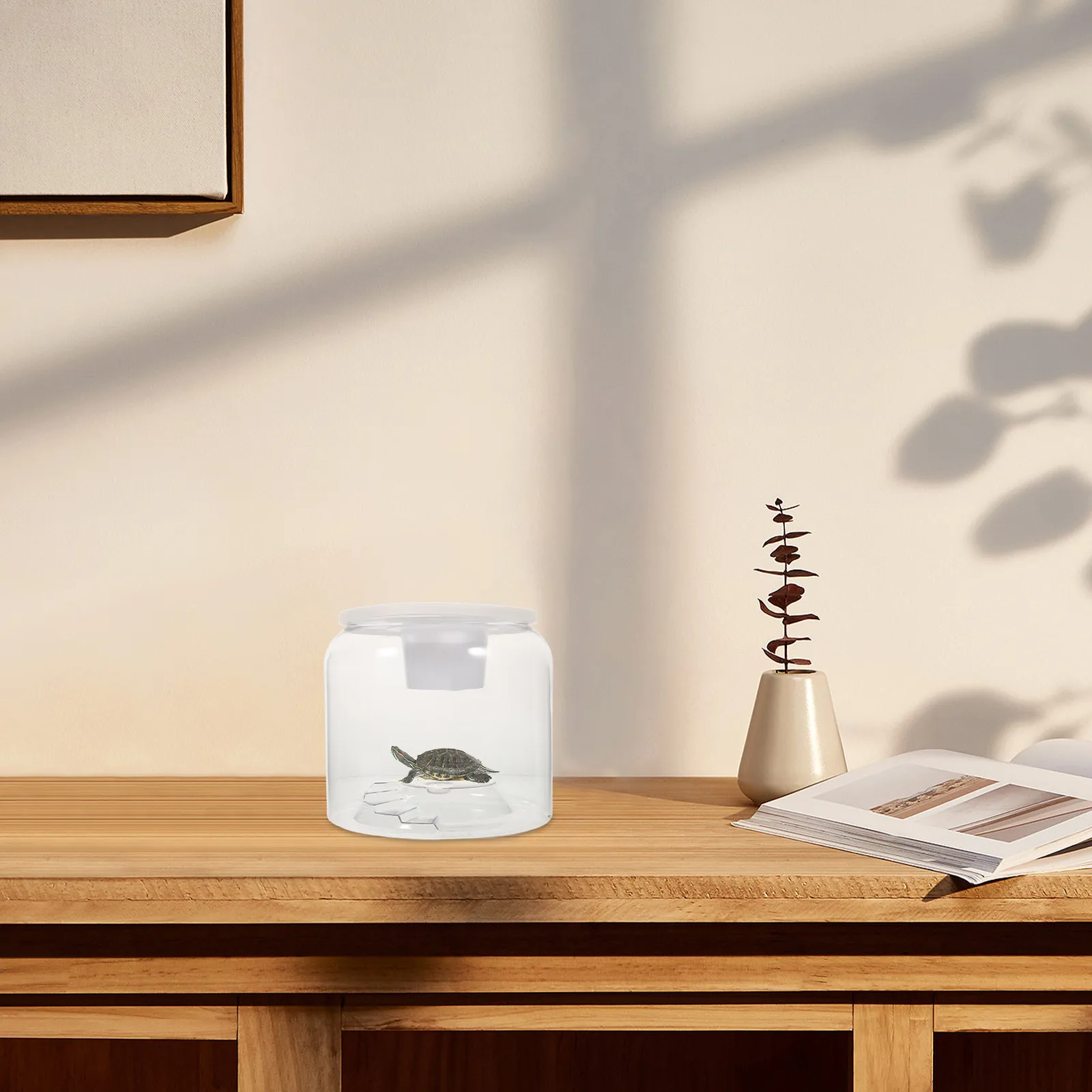 

Прозрачный аквариум для черепах с крышкой, большой пластиковый террариум для рептилий, место обитания для черепах, для разведения и демонстрации рептилий