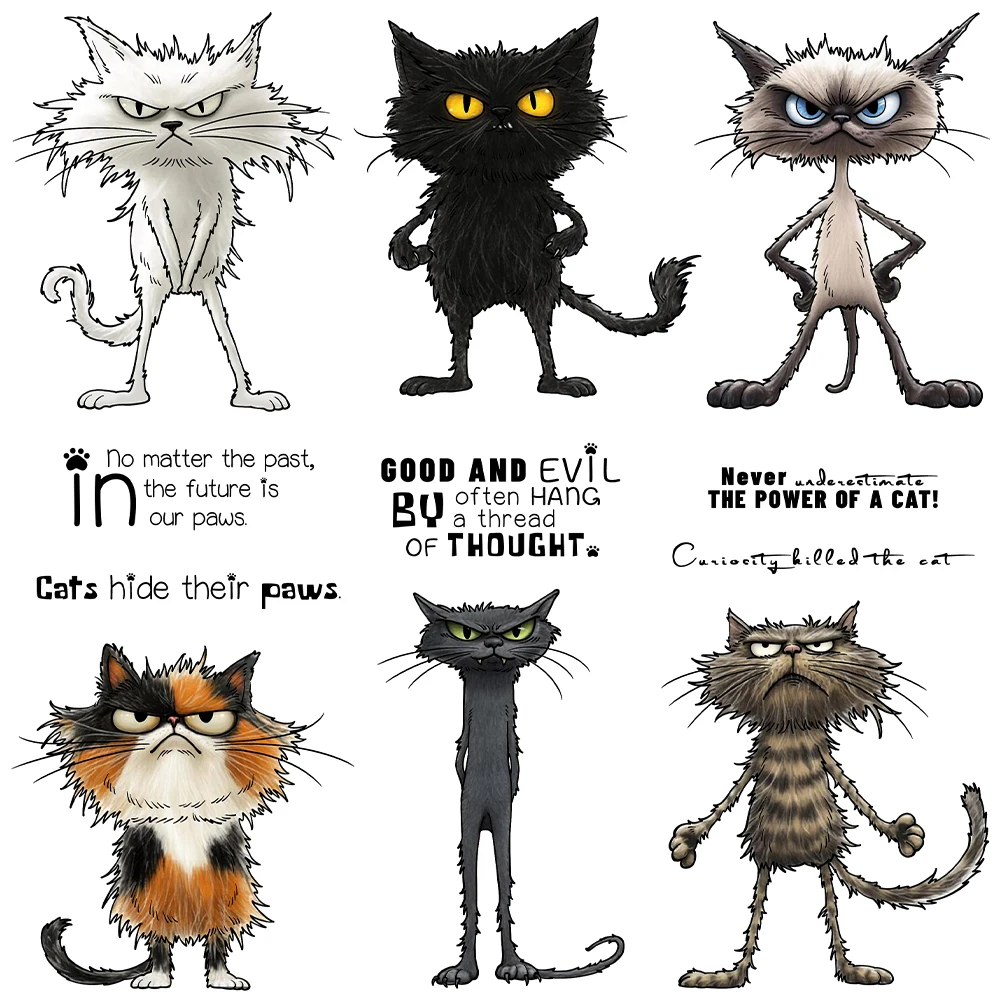 Mangocraft lindo divertido enojado mascota Ctas troqueles de corte sello transparente DIY Scrapbooking troqueles de Metal sello de silicona para tarjetas álbumes Decoración