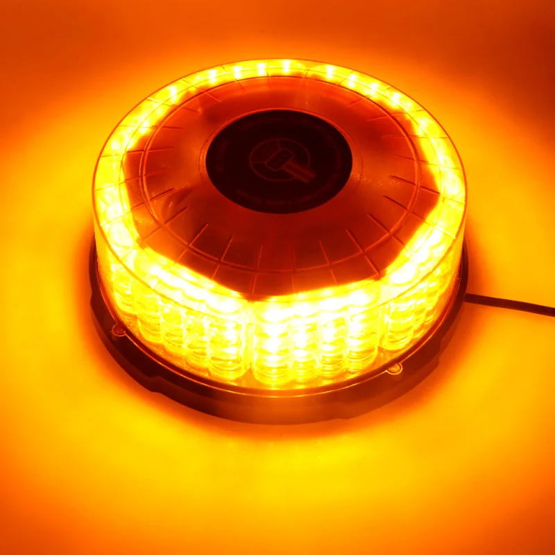 amber 96 LED Car Truck Emergency Beacon Warning Hazard Flash Strobe  Flashing 12/24V rotating Strong magnet