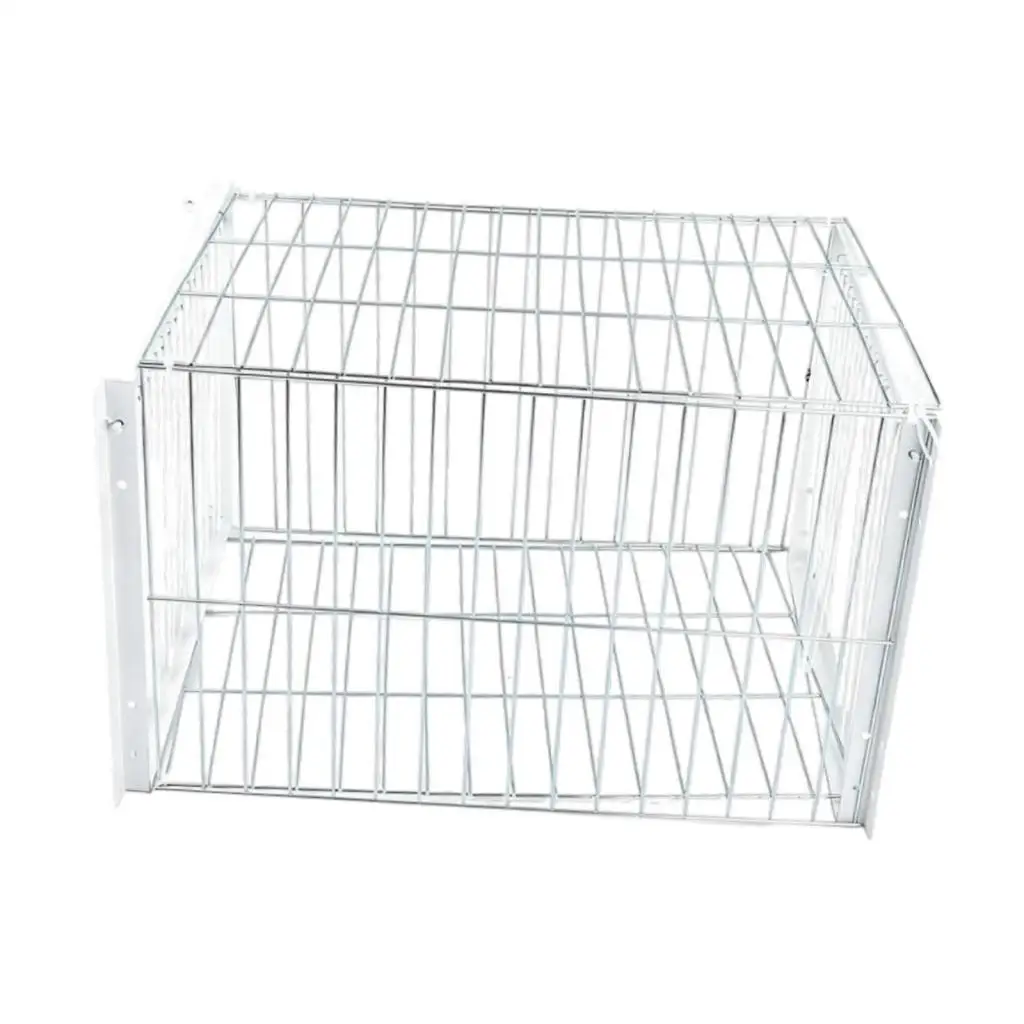 

Iron Bird Trap Cage Single Door Enclosure Portable Animal Cage Supplies for Pigeon Nest Gardens and Outdoor Use