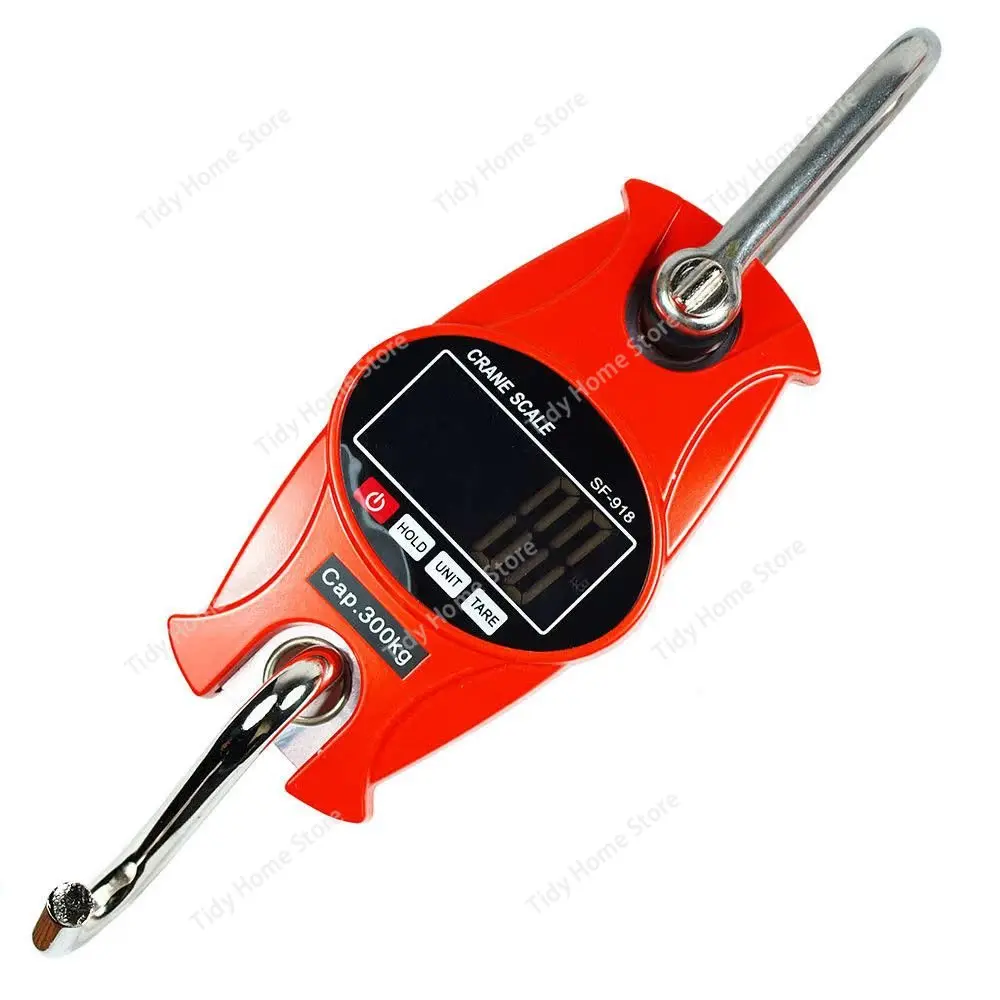 Upgraded aluminum shell 300kg hanging scale, portable electronic hand-held scale, hanging hook, mini electronic scale