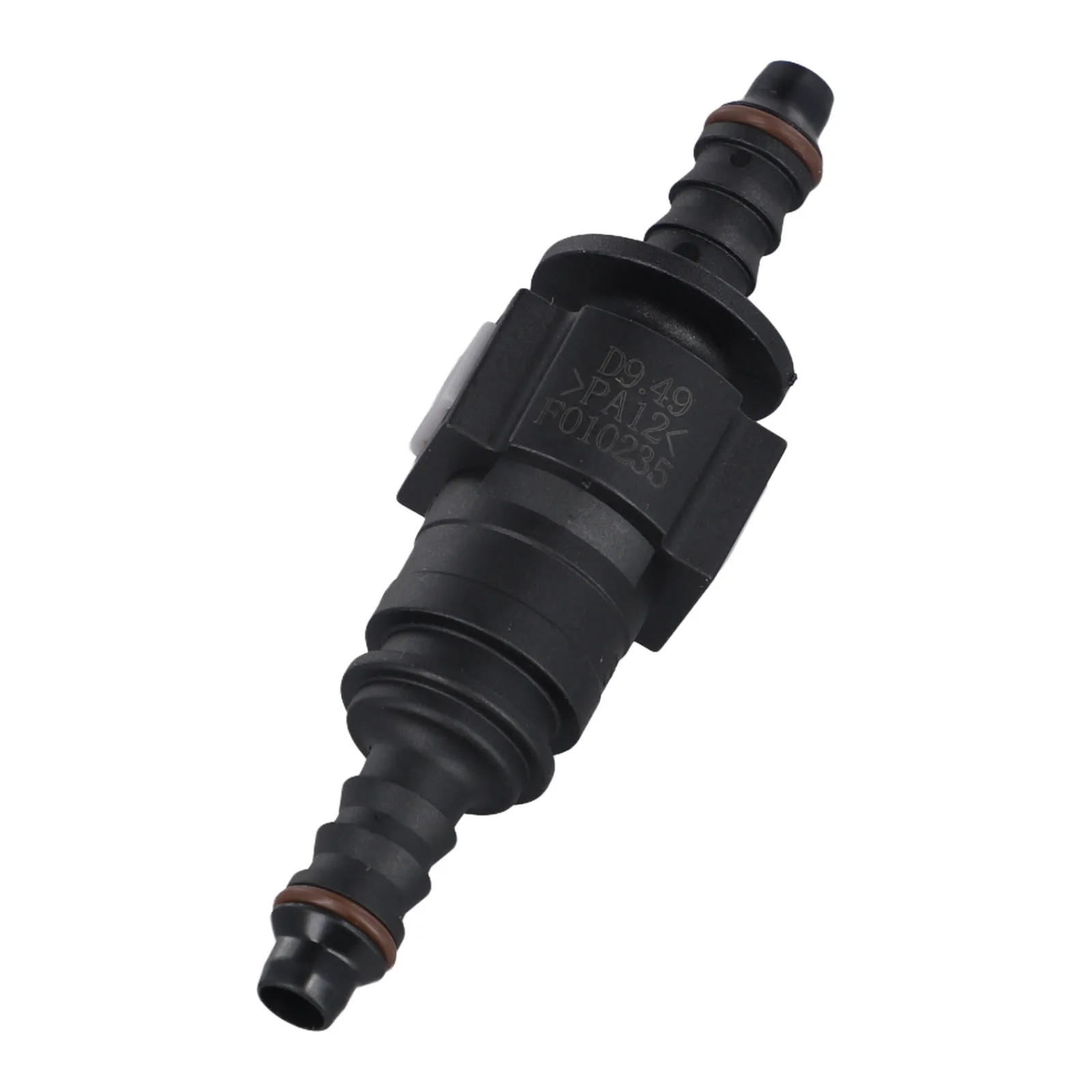 Quick Connect Fuel Line Hose Adapter for 5/16 8mm Rubber and 1/4 6.35mm Nylon Tubing Push Fit with Easy Disconnect Buttons