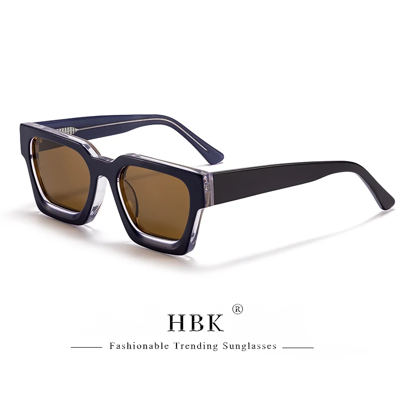 HBK Marke Mode TAC Acetat Quadrat Sonnenbrille Männer Polarisierte Hohe Qualität Fahren Sonnenbrille Frauen Designer Oculos Uv400 Fall – Detail 13