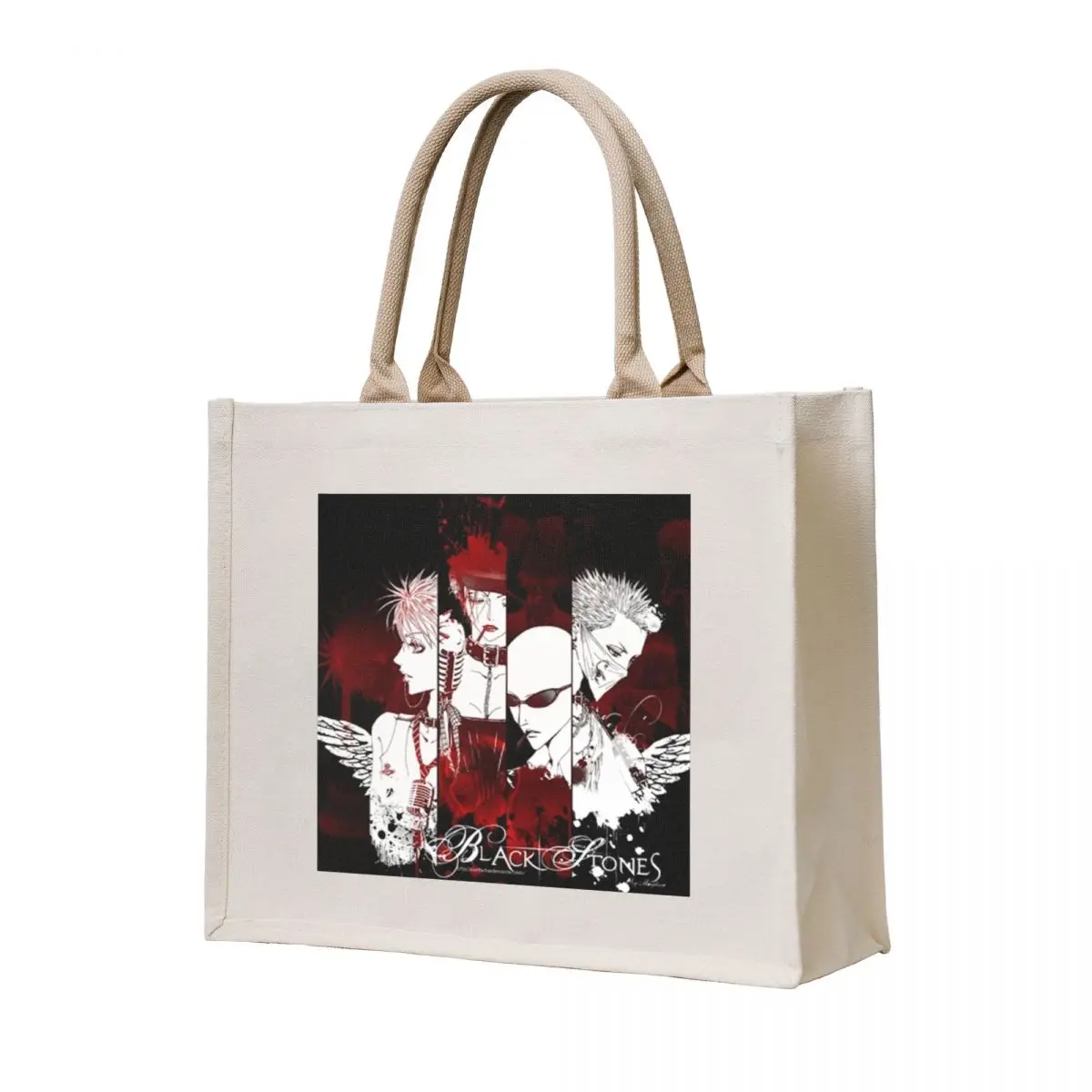 

Black Stones Anime Tote Bag tote bag screen Gift bags Big bag