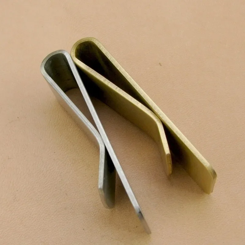 Schlanke Edelstahl-Geldklammer für Herren, Design-Portemonnaie für Bargeld, Ausweise, Kreditkarten, Visitenkarten, Metall-Geldscheinklammer