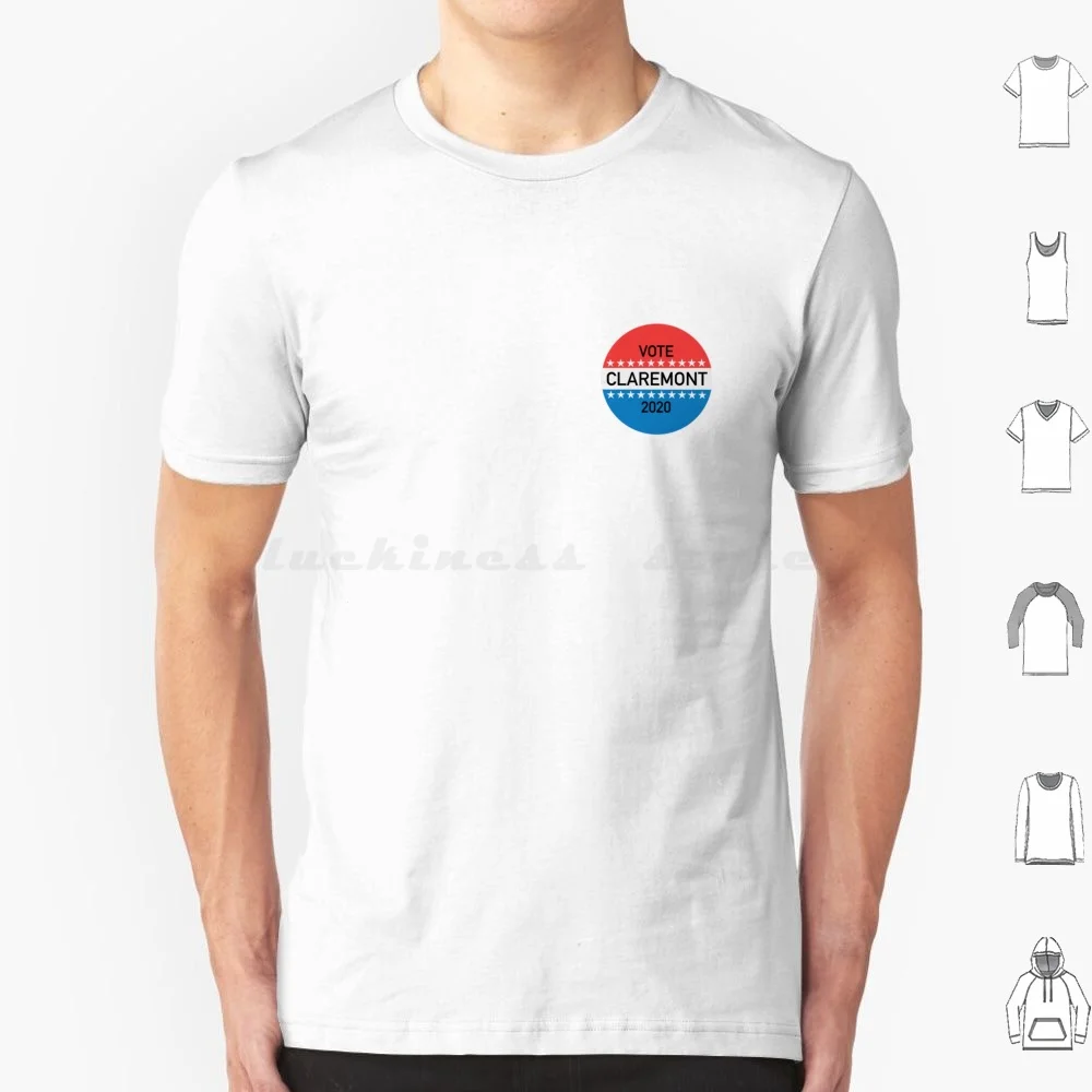 Vote Claremont 2020 T Shirt Cotton Men Women DIY Print Rwrb Red White And Royal Blue Casey Mcquiston Alex And Henry Claremont