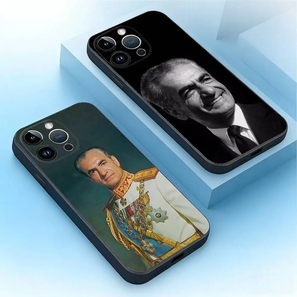 

Mohammad Reza Pahlavi Iran Phone Case For iPhone 17,16,15,14,13,12,11,Plus,Pro Max,Air,SE,Mini,Soft Silicone Black Cover