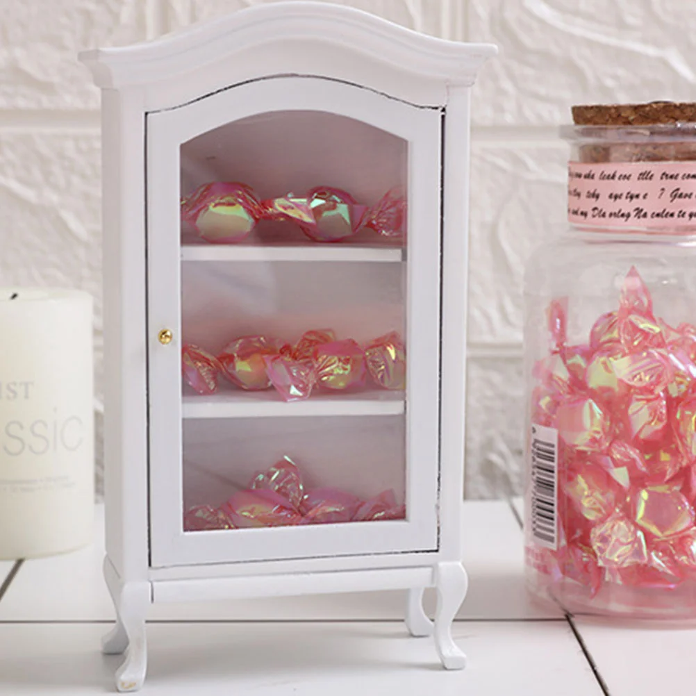 1Pc Mini WoodenDisplay Kast Desktop Ornament Mini Kast Versiering