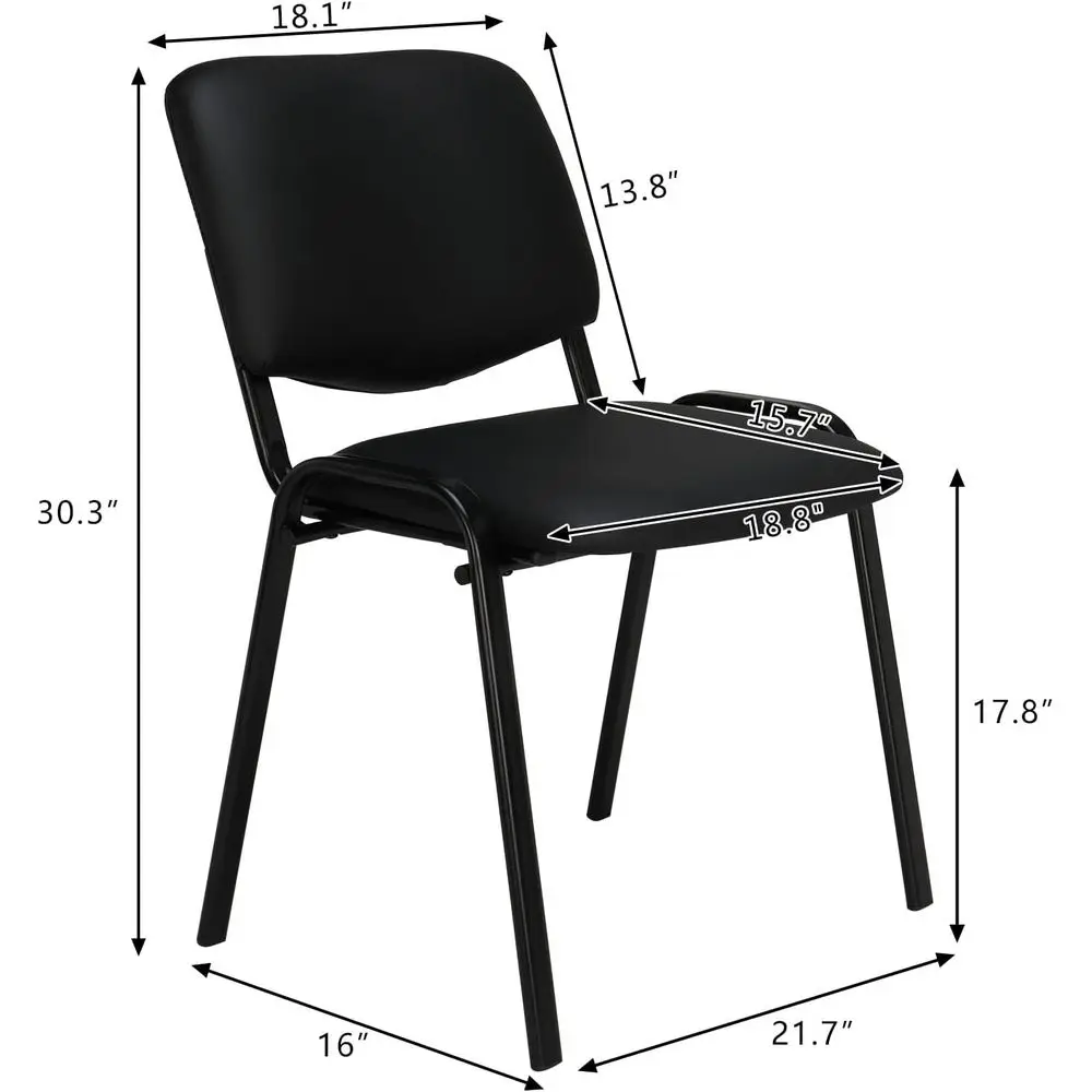 Waiting Room Chairs, 5-Pack PU Church Conerence Stackale, Oice Gt Chairs & Retion Stacking Chair or Meeting Room, Oice Loy, Simp view 3