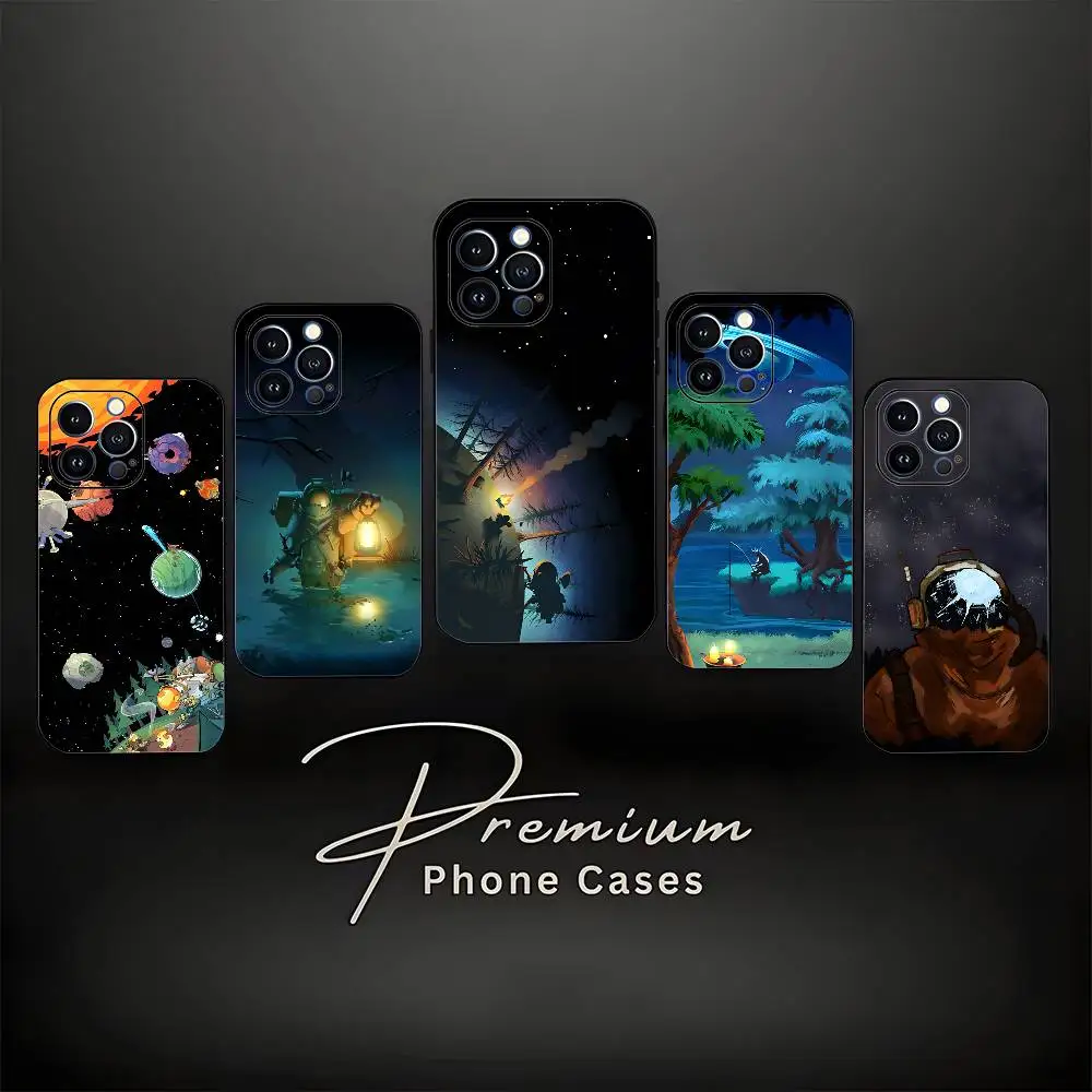 

O-Outer Wilds Game Phone Case For iPhone 17,16,15,14,13,12,11 ,Pro Max,XS,X,XR,SE,Mini,8,7,Soft Silicone Black Cover