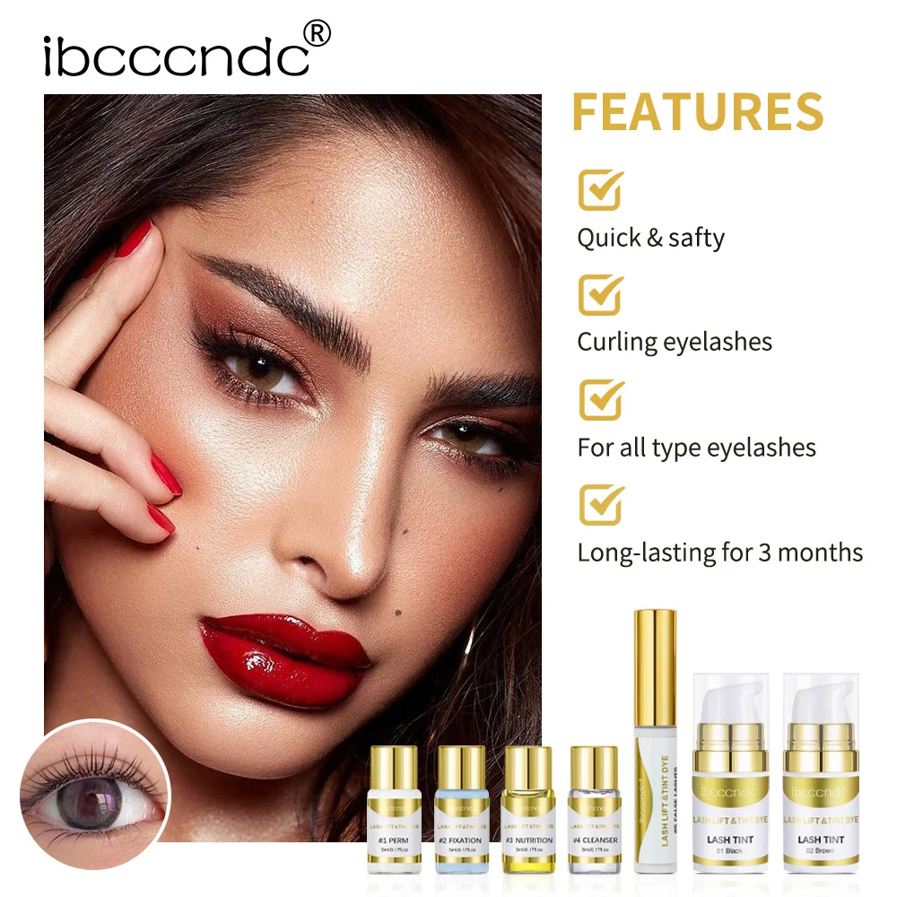 Zestaw do brwi Lash Brow Kit Beauty Wysokiej jakości półtrwały zestaw do podkręcania rzęs w domu Diy Lash Lift