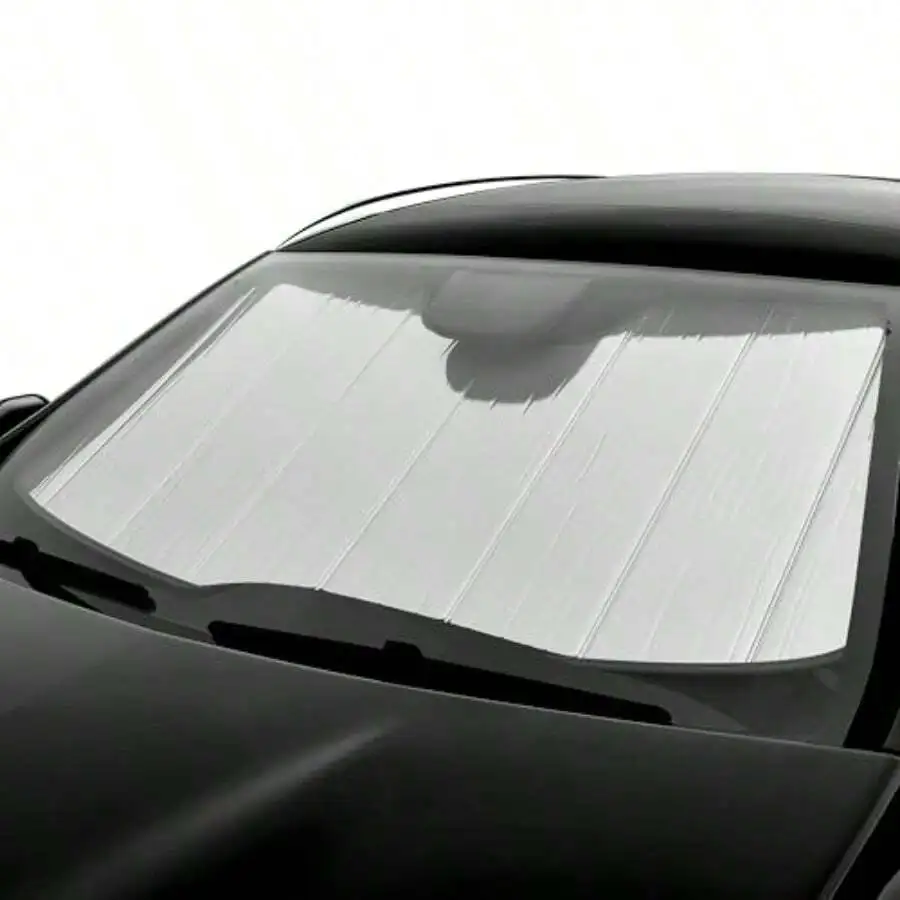 Foldable Car Windshield Sun Shade With Metal Reinforced Structure For 2019-2023 Models