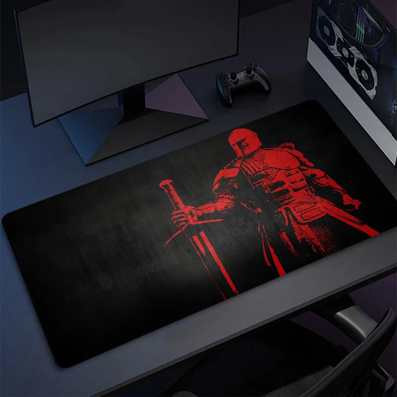 

Mousepad Gamer Mouse Pad Gaming Samurai Desk Protector Rubber Mat Pc Accessories Deskmat Anime Mause Pads Keyboard Kawaii Cute