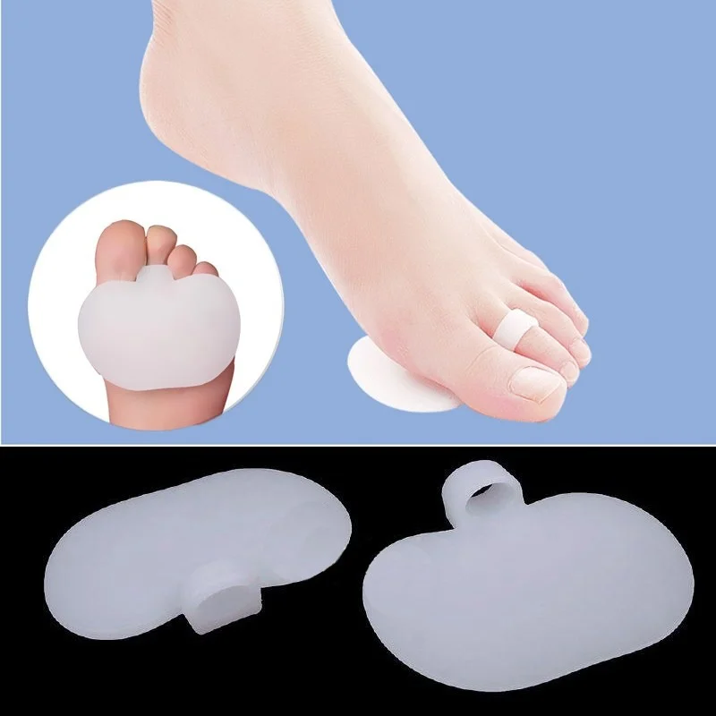 1 Pair Comfortable Silicone Metatarsal  Gel  2 Pcs Foot Toe Pads For High Heels Lady Girl