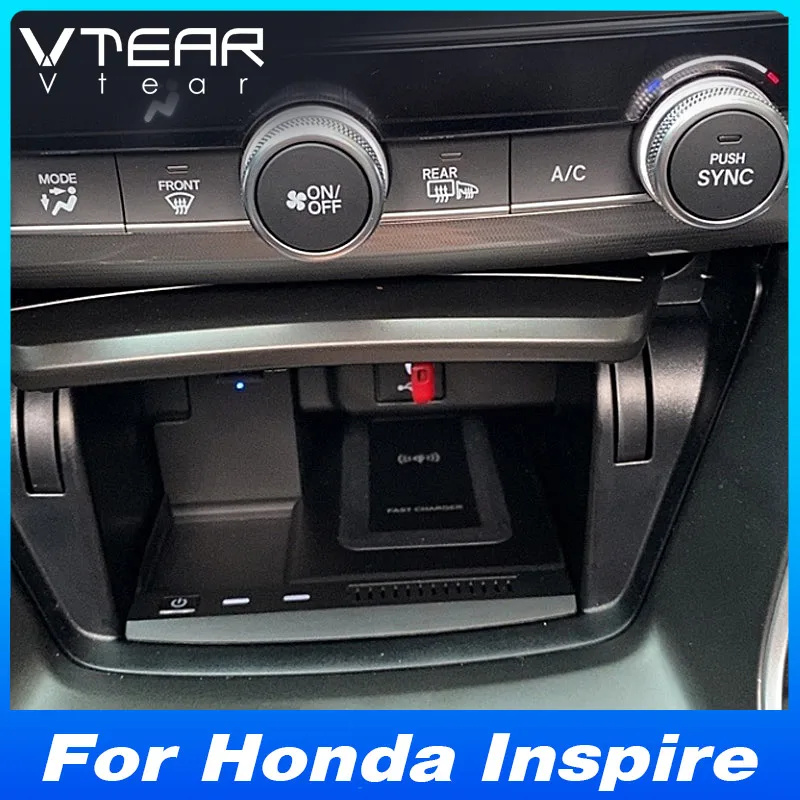 

Для Honda Inspire (2018-2022) Беспроводное автомобильное зарядное устройство - адаптер панели мобильного телефона с быстрой зарядкой | Модификация аксессуара