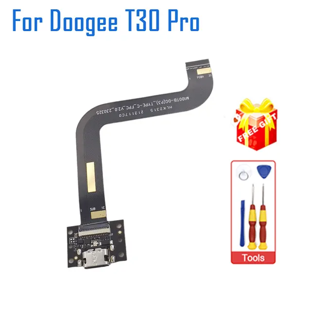 Nowa oryginalna płytka ładująca USB DOOGEE T30 Pro z płytą ładującą USB Transfer Flex Cable FPC do tabletów DOOGEE T30 Pro
