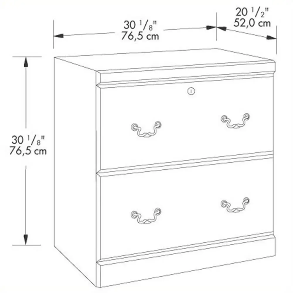 2 Drawers Lateral Filing Cabinet Lockable Easy Assembly Legal Letter Size Home Office 30.13