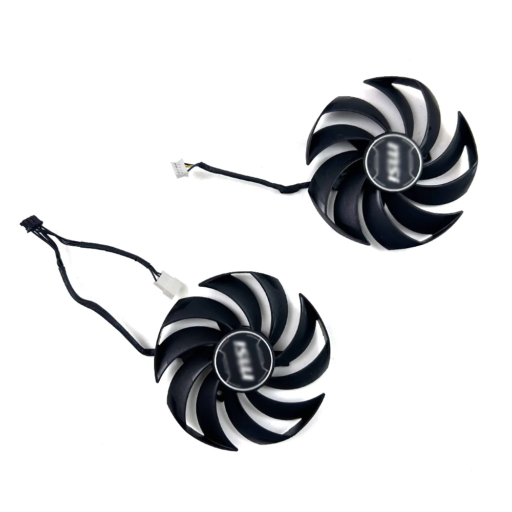 2pcs Cooling Fan For MSI GeForce RTX 4070 4070Ti super Ventus 2X graphics card Fans 95MM 4PIN PLD10010S12HH RTX4070 2X GPU FAN