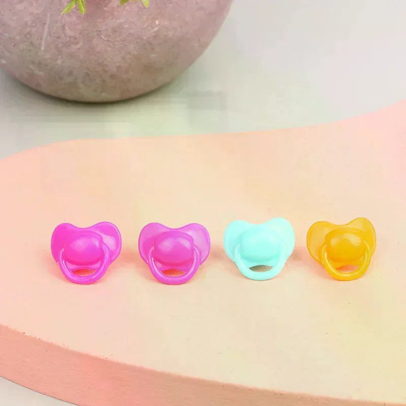 20Pcs Miniature Doll Pacifier Expression Pacifier Toy Accessories Plastic Toys Playhouse Toys Children's Doll House