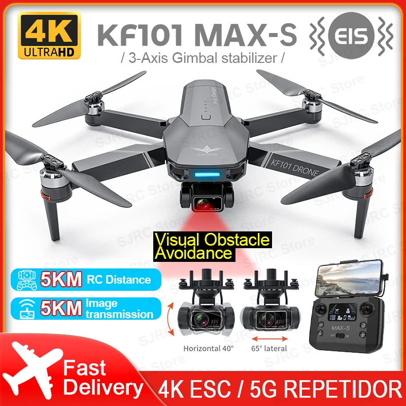 مُسَيَّر KF101 Max-S: تقييم شامل لطائرة مُسَيَّرة بجودة 4K ونظام تجنب العوائق