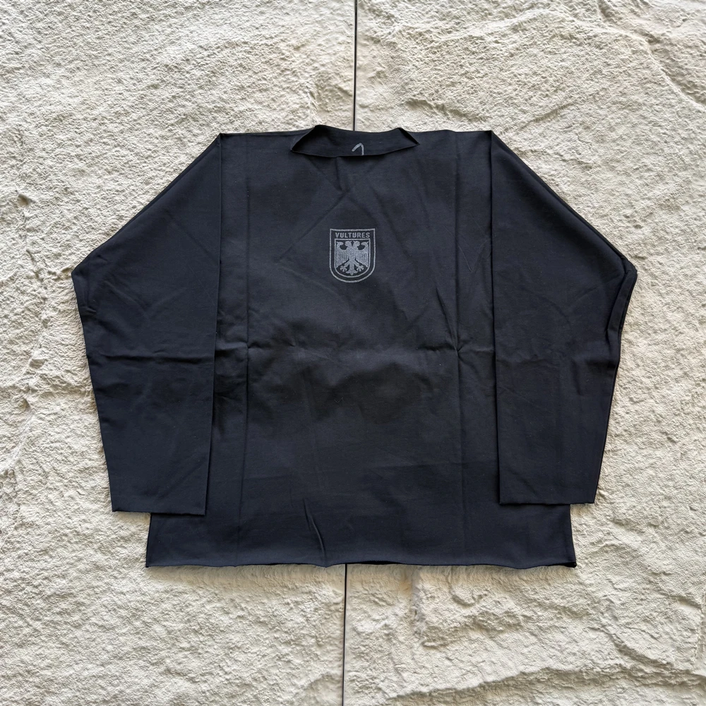 YE KANYE WEST Best Quality Streetwear Graphics Printed Tee Oversized Loose Vintage 100%Cotton Long Sleeves T Shirt For Men