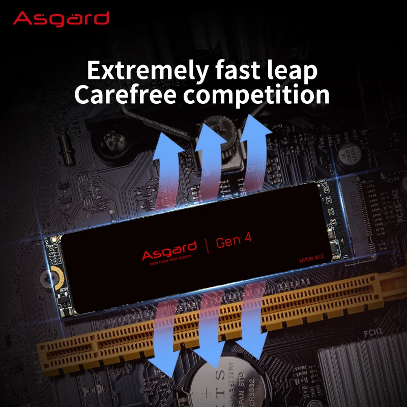 Asgard M2 512Gb PCIe 4.0 Lite SSD NVME 512Gb 1Tb 2Tb Disco rígido interno de estado sólido para cache de laptop