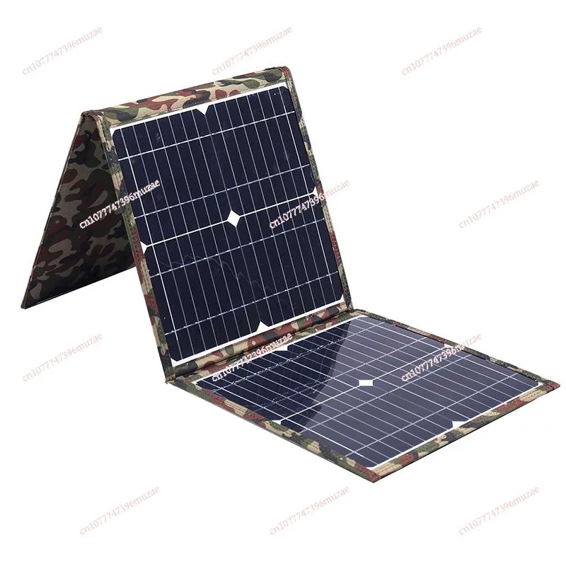 

45W Foldable Solar Panel, Monocrystalline Silicon, Camouflage Cloth Outdoor Portable Waterproof Photovoltaic Charging Board