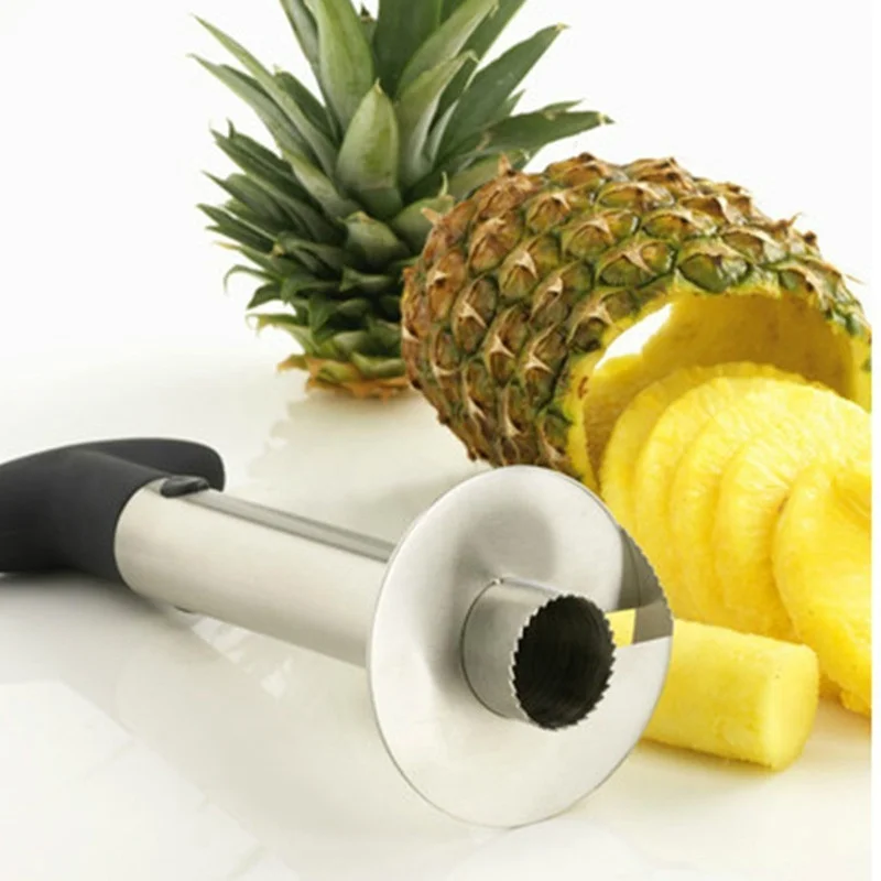 1pc Steel Pineapple Slicers Ananas Peeler Device Fruit Knife Cutter Corer Slicer Vegetable Tools Home Kitchen Dining Accessories