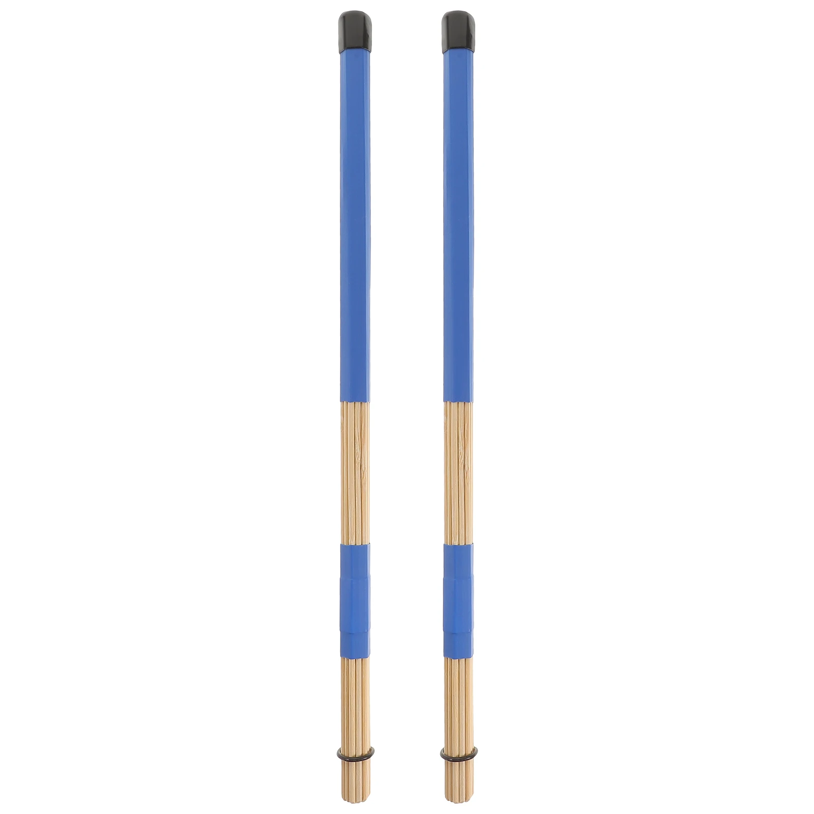 

19 Wooden Drum Brushes Bamboo Drumsticks 3 Pairs Blue Random Durable Jazz Percussion Accessories Musical Instruments Long