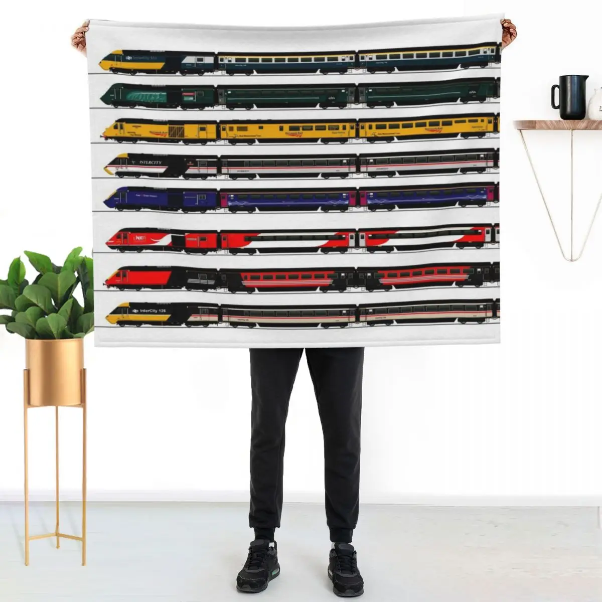 INTERCITY 125 HST LOCOMOTIVES Throw Blanket Blankets Sofas Of Decoration Luxury For Sofa Thin Luxury St Cute Weighted Blankets
