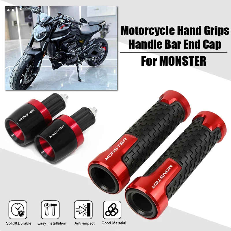 Für DUCATI MONSTER 400 620 695 696 750 796 797 821 Zubehör Motorrad Lenkergriffe Endkappen Lenkerendstopfen