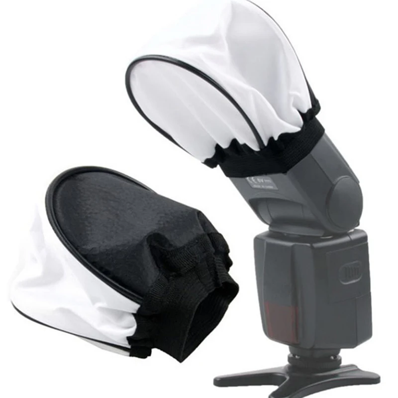 1X Universal Softbox Diffuser For DSLR Cameras, Flash Light Speed Lights Mini Portable Lightweight Soft Box