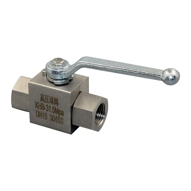 For 304 Stainless Steel Internal Thread High Pressure Ball Valve KHB-31.5MPa Manual High Temperature Inner Wire Through