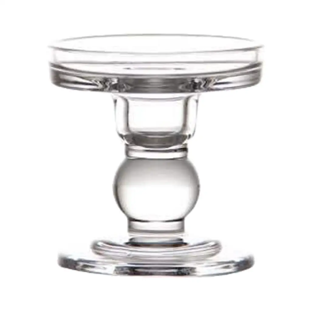 Elegant Crystal Glass Candle Holder Set Retro Candlestick Holder Centerpiece for Table Weddings Romantic Home Decoration