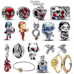 New Charm Miracle HBO Series Fit Original Pandora Bracelet Bead Pendant Game Of Thrones Marvel Shiny Women's DIY Jewelry Gift