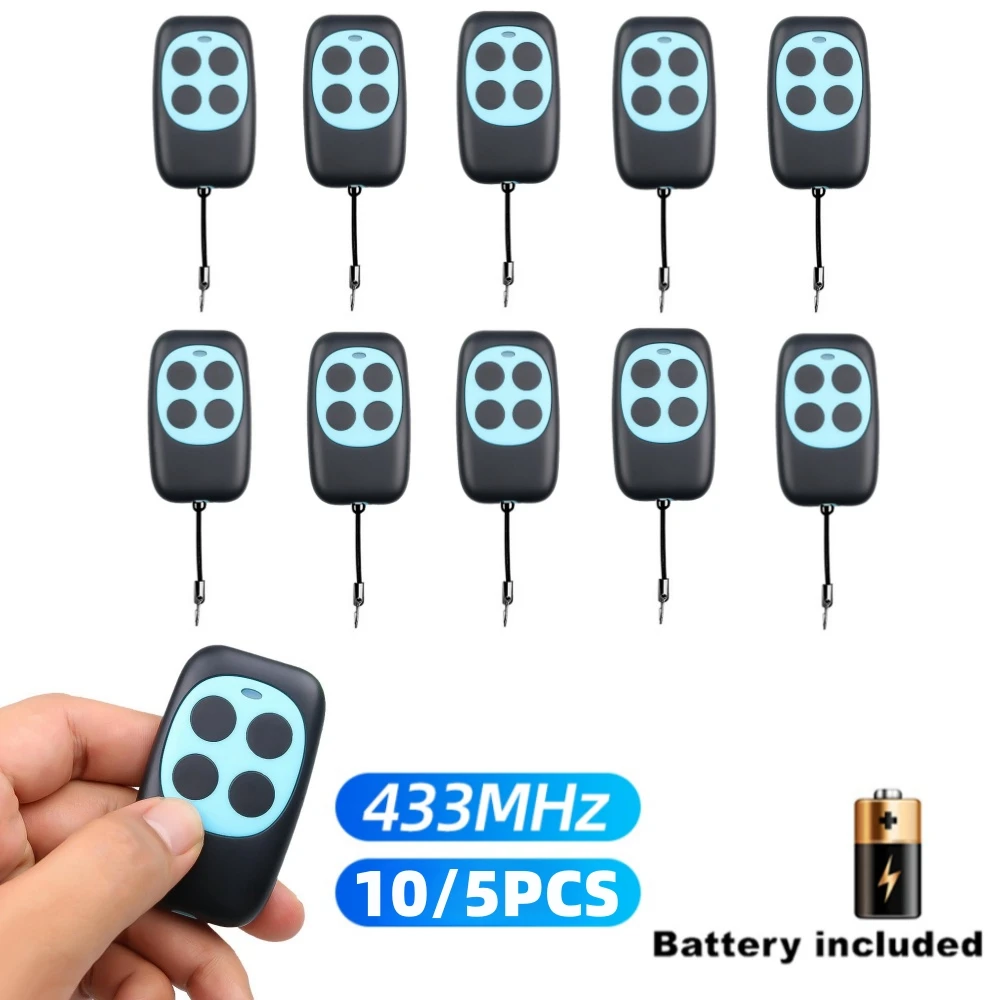 10/5PCS 433Mhz Colorful Cloning Remote Control Electric Copy Controller Wireless Transmitter Switch 4 Keys Car Key Fob 433.92mhz