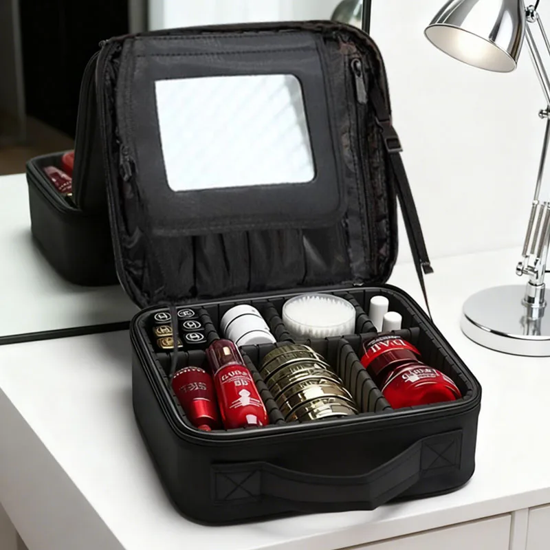 

Портативный профессиональный косметичка, водонепроницаемая дорожная косметичка, женский ящик для инструментов для ногтей для женщин, косметический органайзер