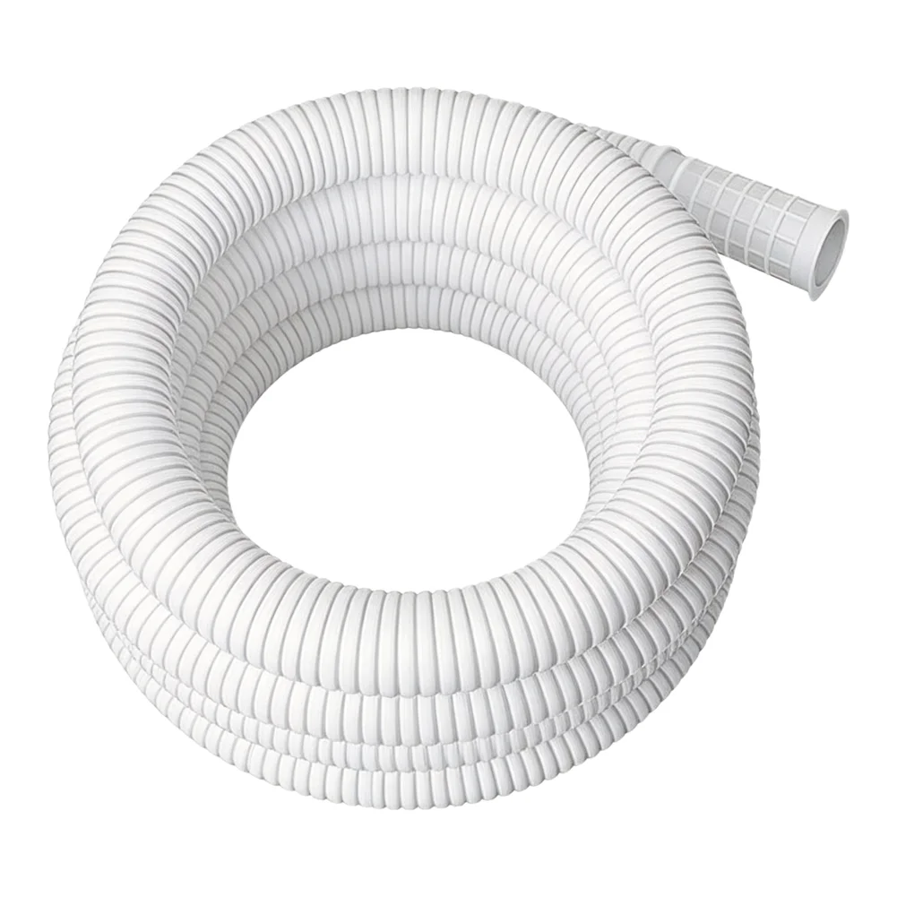 UV-Resistant Air Conditioner Condensate Hose 16mm ID PVC Drain Pipe For Split AC Dehumidifier & Heat Pump Flexible White Tubing
