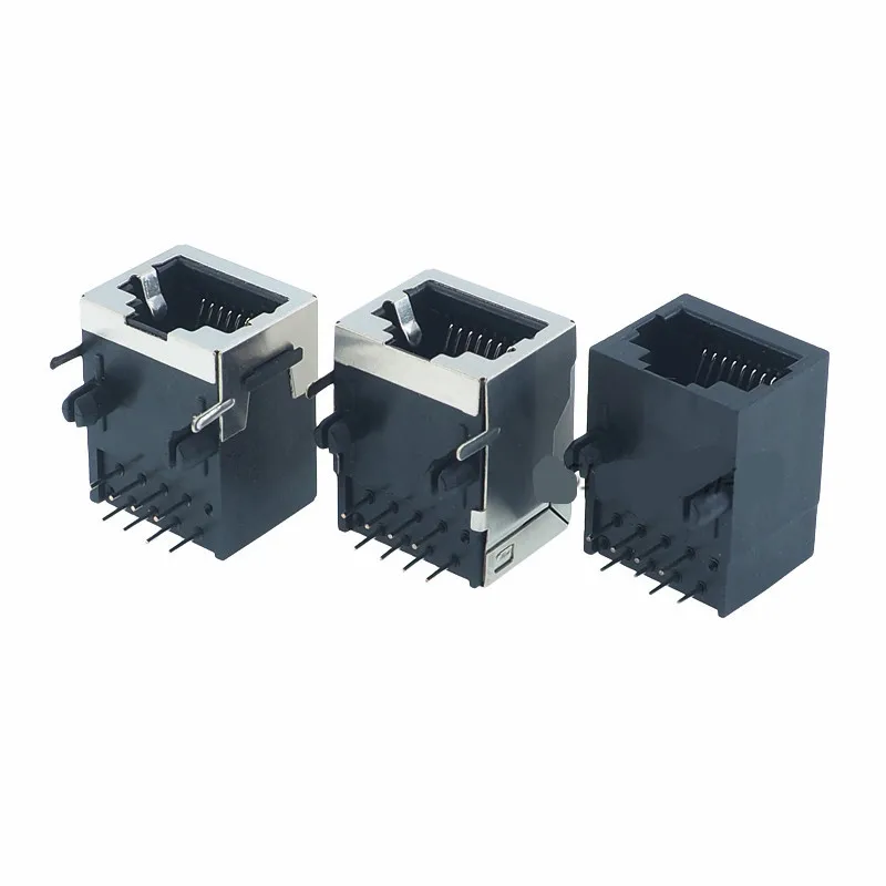 

5PCS RJ45 Socket 18.3 8P8C 58 Network Interface Length 18 * 13mm