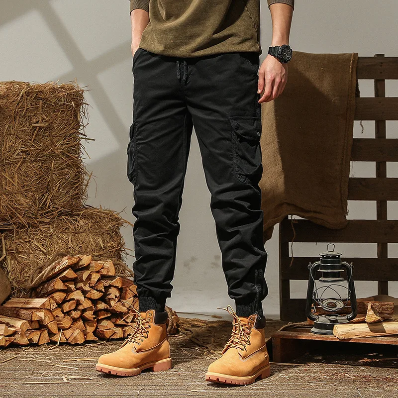 Calças Retro Estilo Militar, Calças Soltas De Algodão, Camuflagem Streetwear Roupas