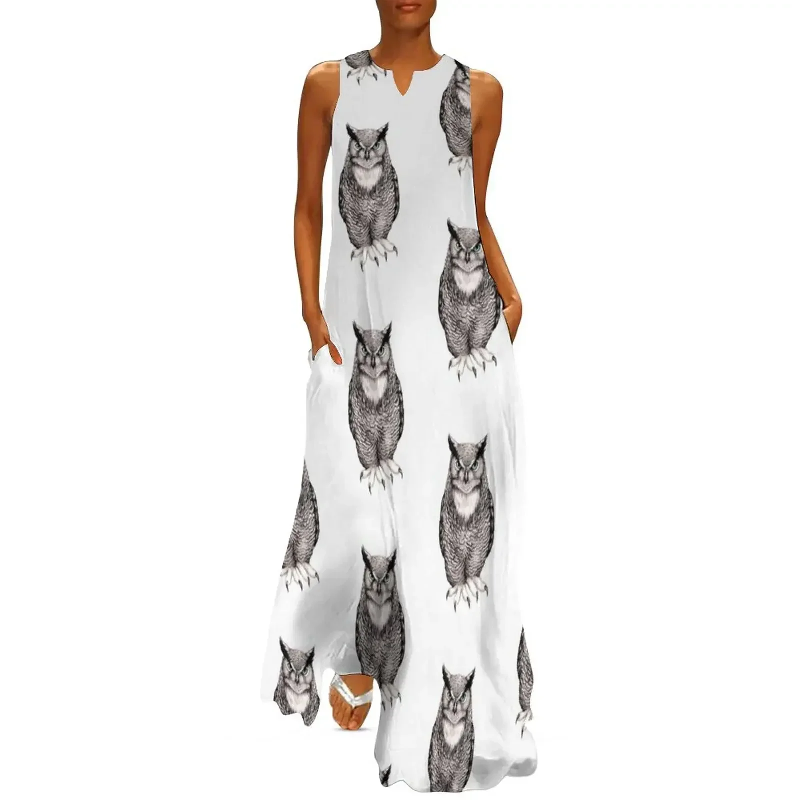 

Horned Owl Long Dress summer outfits for women 2025 evening dresses women dresses for woman 2025 Dress