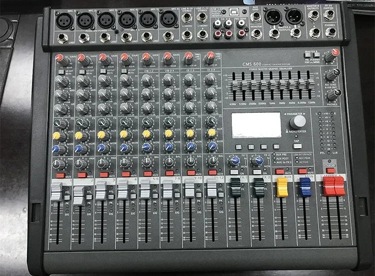

CMS600-3 Профессиональный микшер 6-канальный с мониторингом наушников для сценического звука