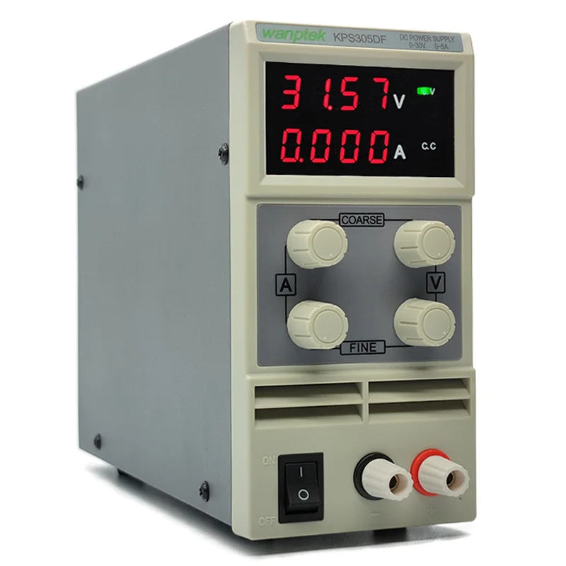 KPS305D/KPS305DF DC Regulated Power Supply with Adjustable 30V 5A Four Digit Display