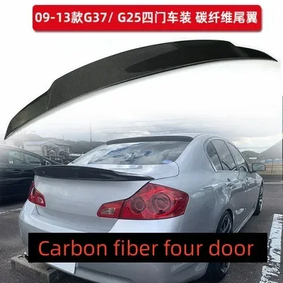 Car Rear Trunk Spoiler Tail Wing for Infiniti G37 modified G25 G35 09-13 Decoration Auto Accessories